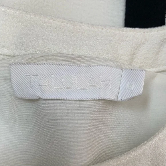 Talulah Sheath Dress Cut Out White Black Trim Size Medium - Picture 5 of 7